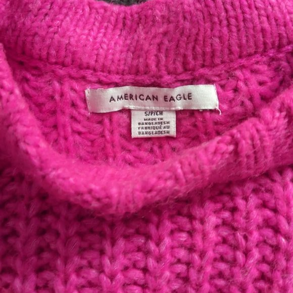 Hot Pink Knit Sweat - American Eagle - Picture 2 of 2